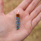 Picasso Orange and Brown Corn Earrings