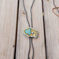 Picasso Turquoise and Black Buffalo Bolo