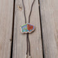 Picasso Orange and Green Buffalo Bolo