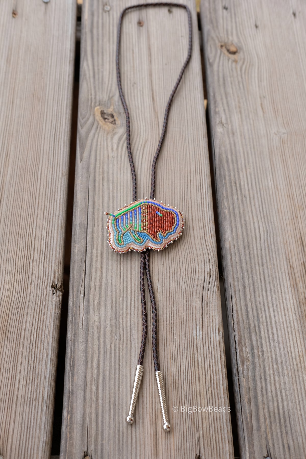 Picasso Orange and Green Buffalo Bolo