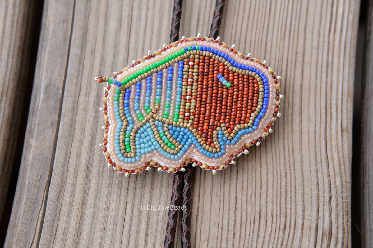 Picasso Orange and Green Buffalo Bolo