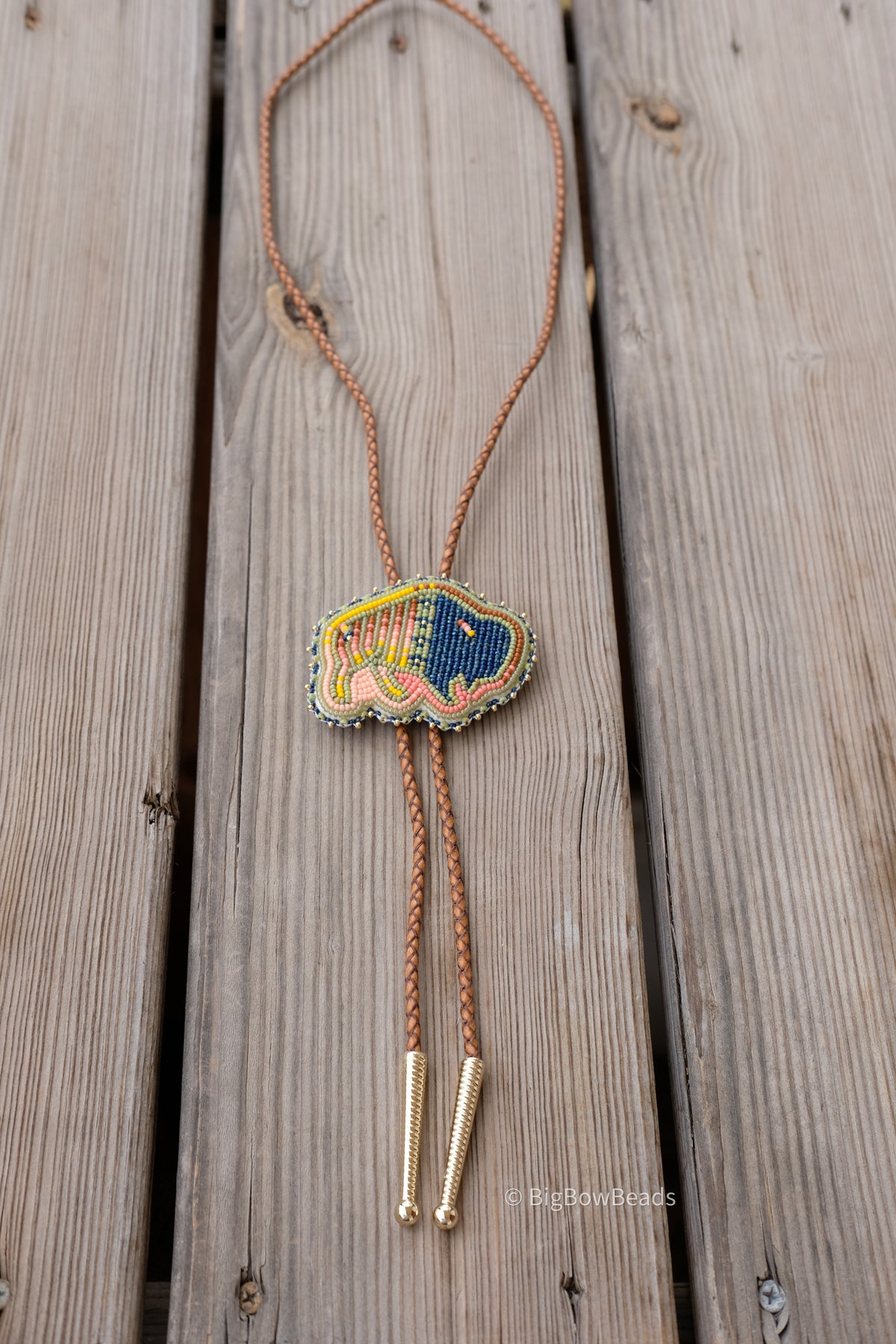 Picasso Blue and Green Buffalo Bolo