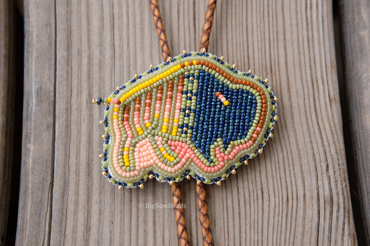 Picasso Blue and Green Buffalo Bolo