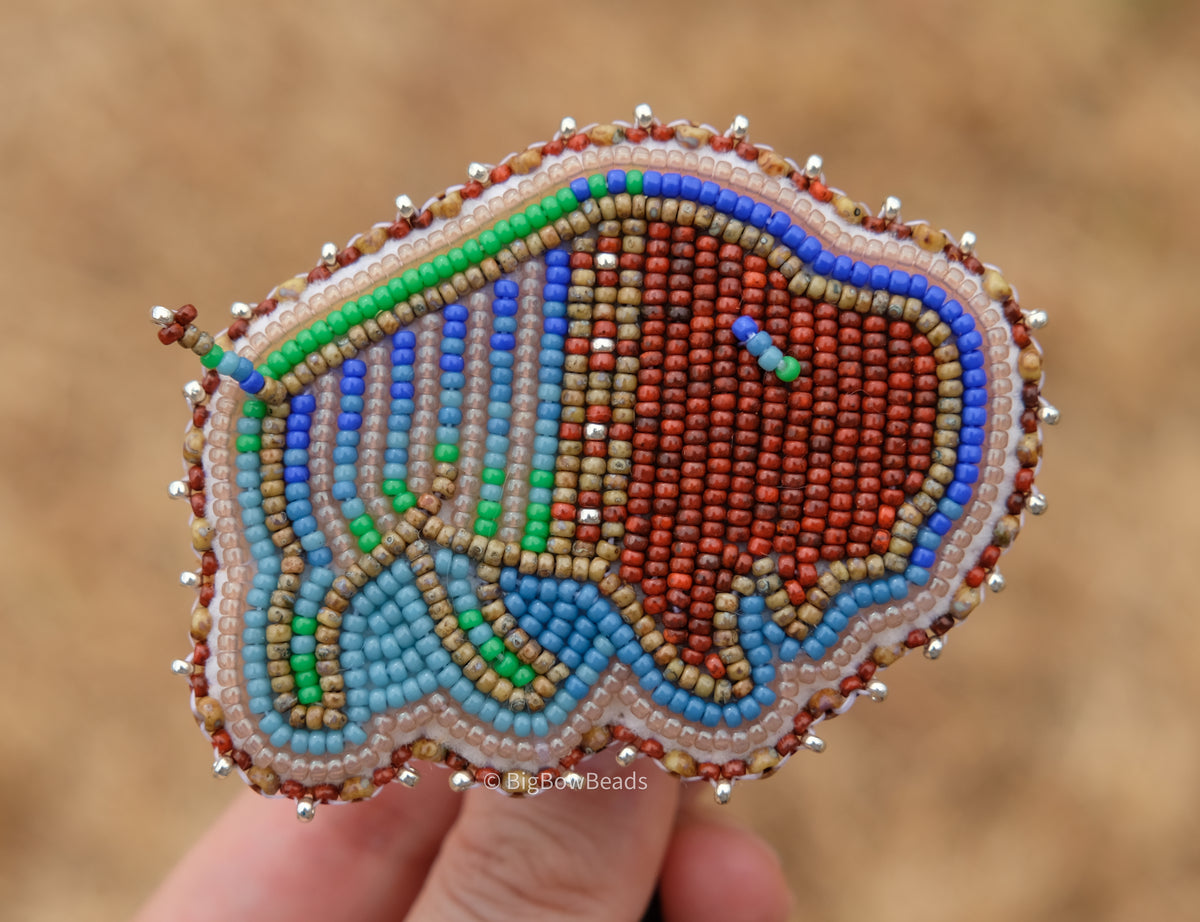 Picasso Orange and Green Buffalo Bolo