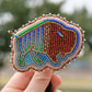 Picasso Orange and Green Buffalo Bolo