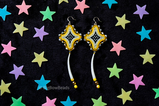 Iron Falling Stars Earrings