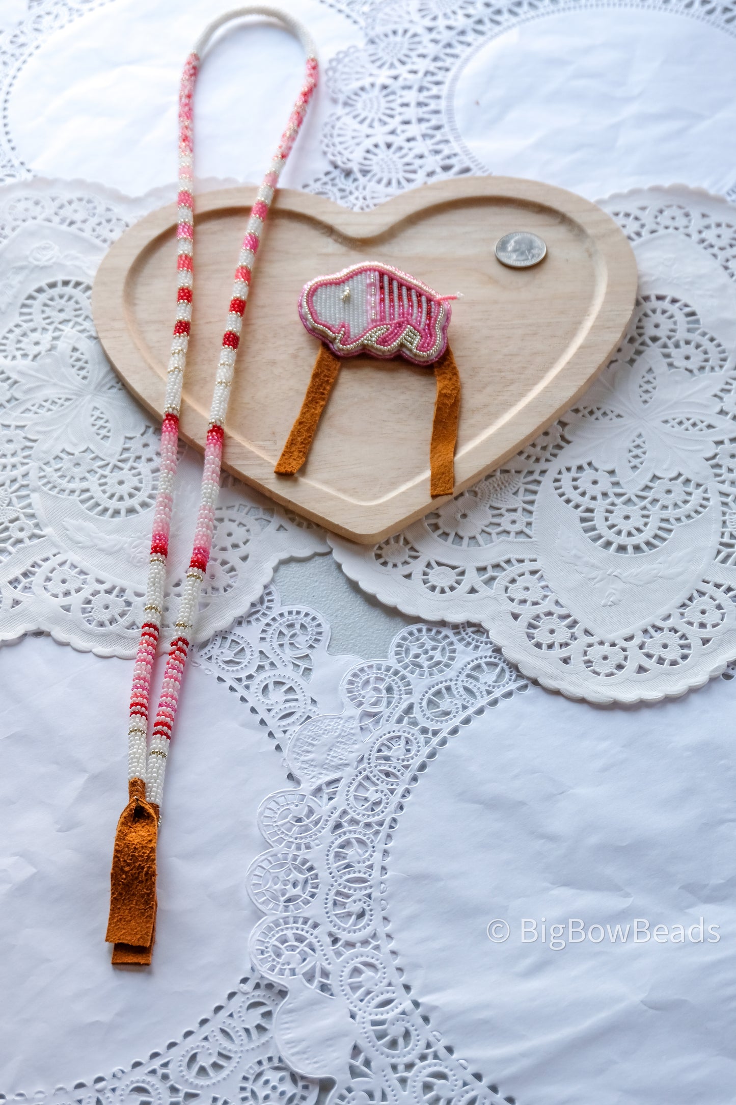 White Buffalo Bolo Tie