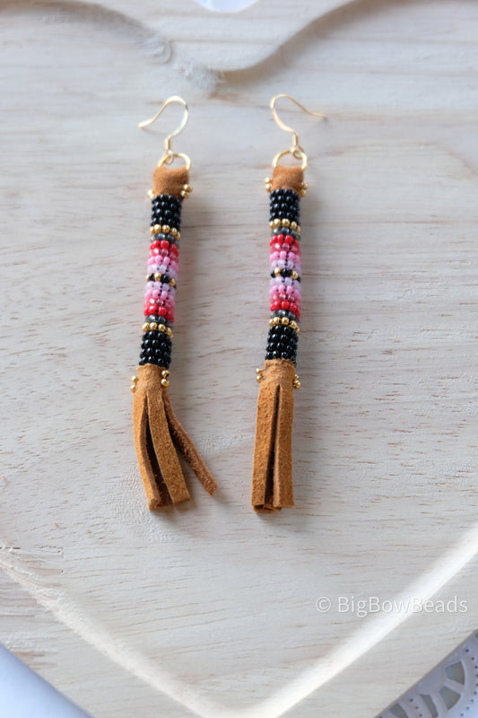 Black Buffalo Tail Earrings