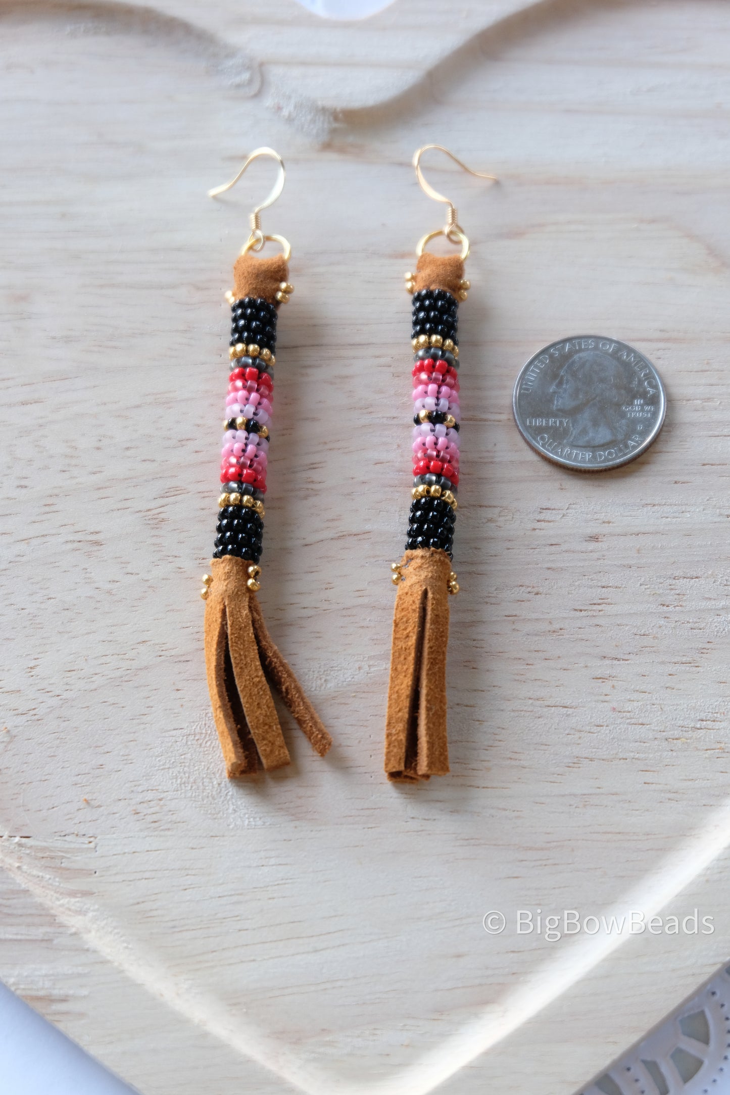 Black Buffalo Tail Earrings