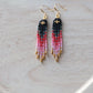 Black Valentine’s Mini Fringe Earrings