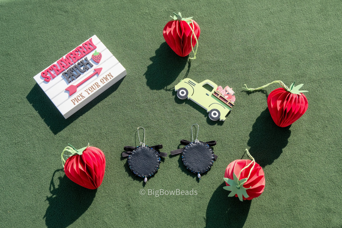 Goth Strawberry earrings