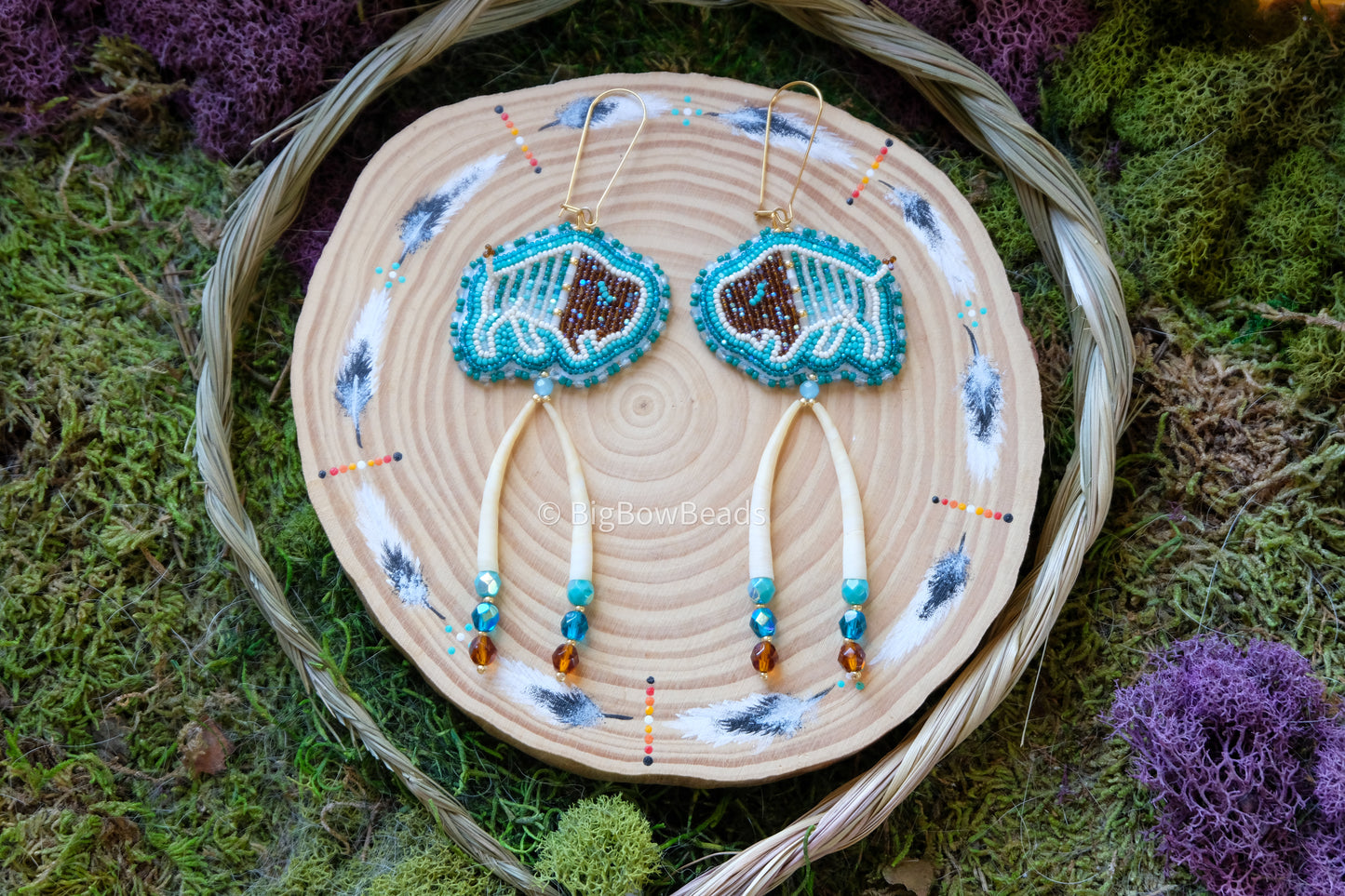 Woodland Buffalo Earrings