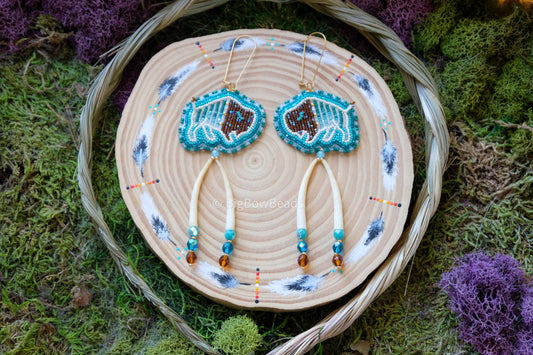 Woodland Buffalo Earrings