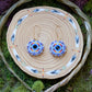 Periwinkle and Fire Sequin earrings