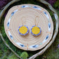 Periwinkle and Fire Sequin earrings