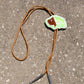 Neon Green Buffalo Bolo Tie
