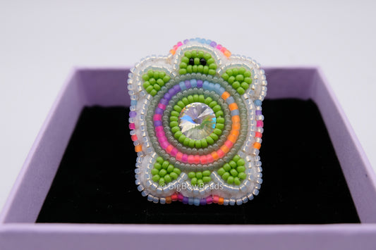 Neon Turtle Ring
