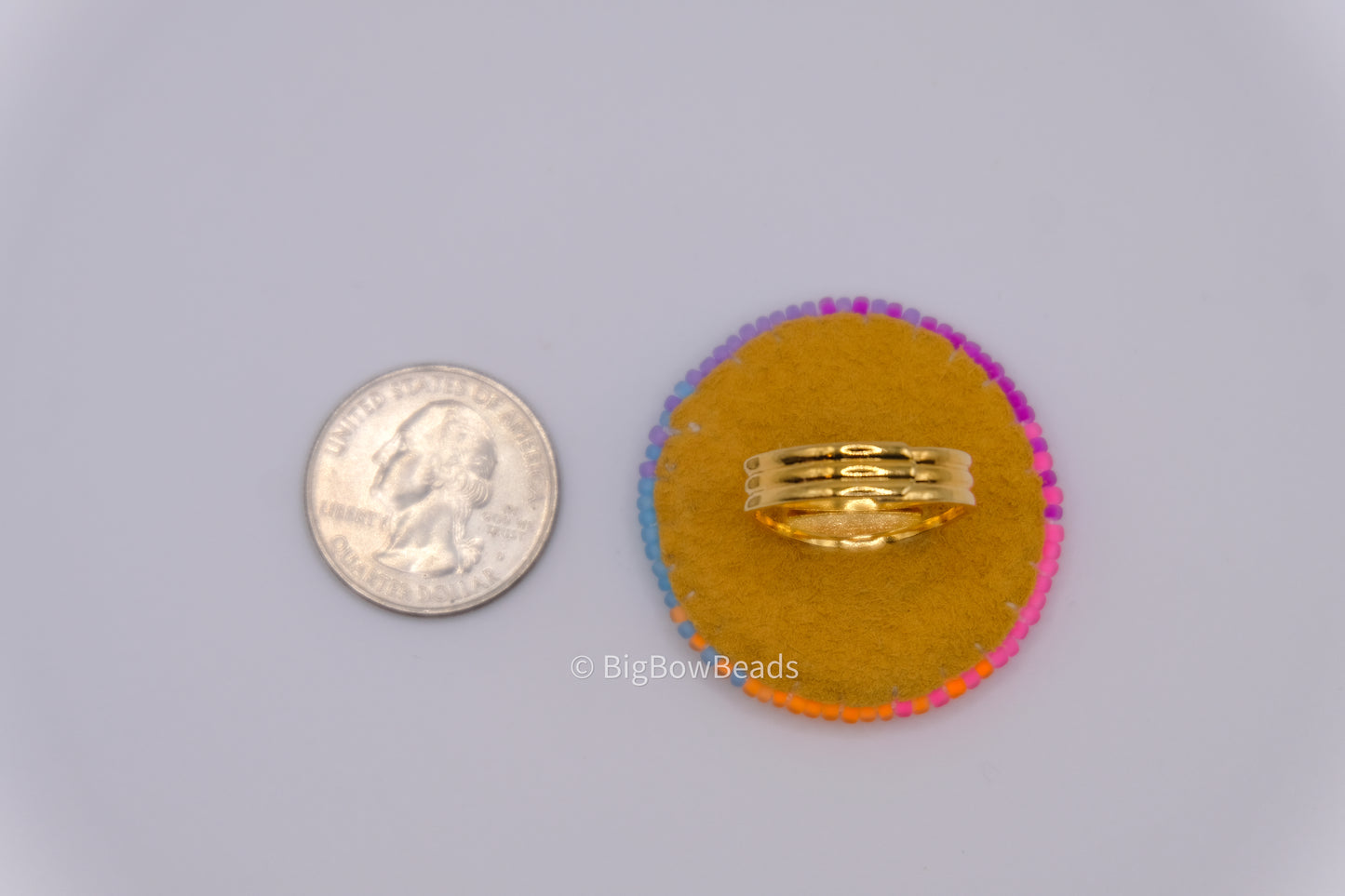 Neon Smiley Face Ring