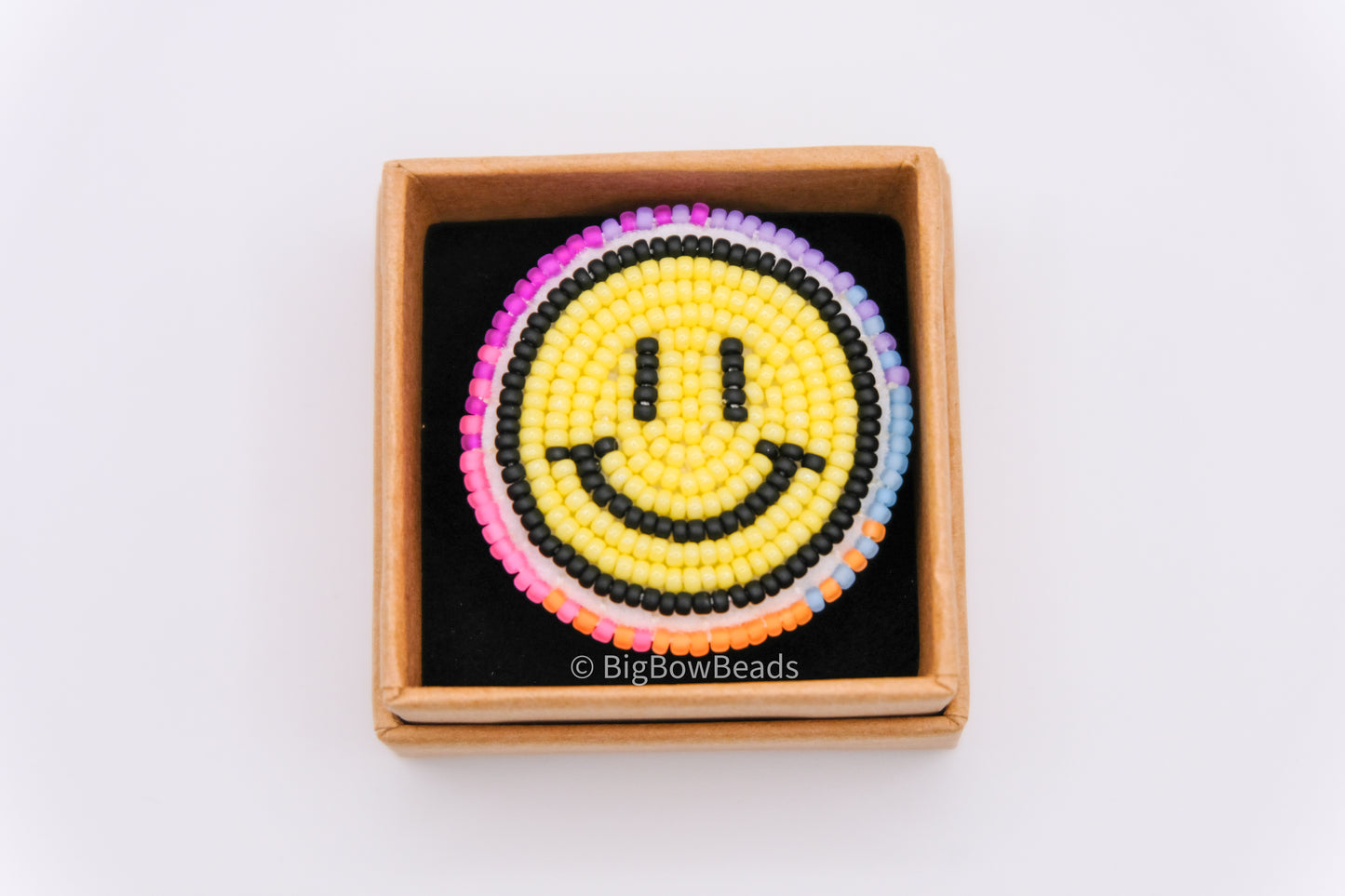 Neon Smiley Face Ring