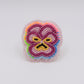 Neon Pansy Flower Ring