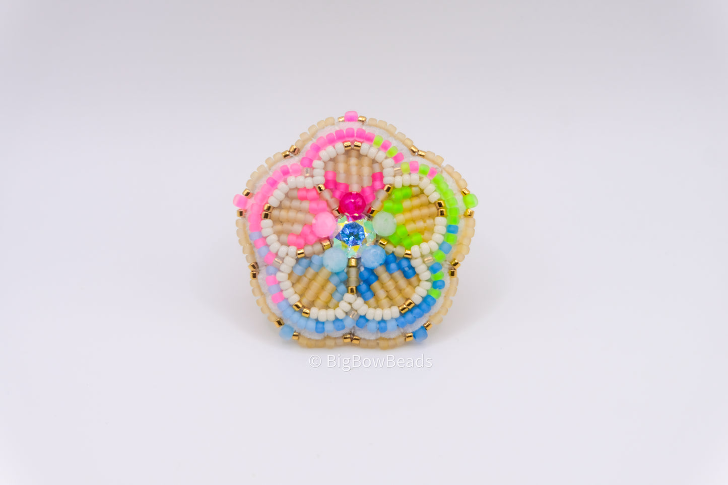 Neon Flower Ring