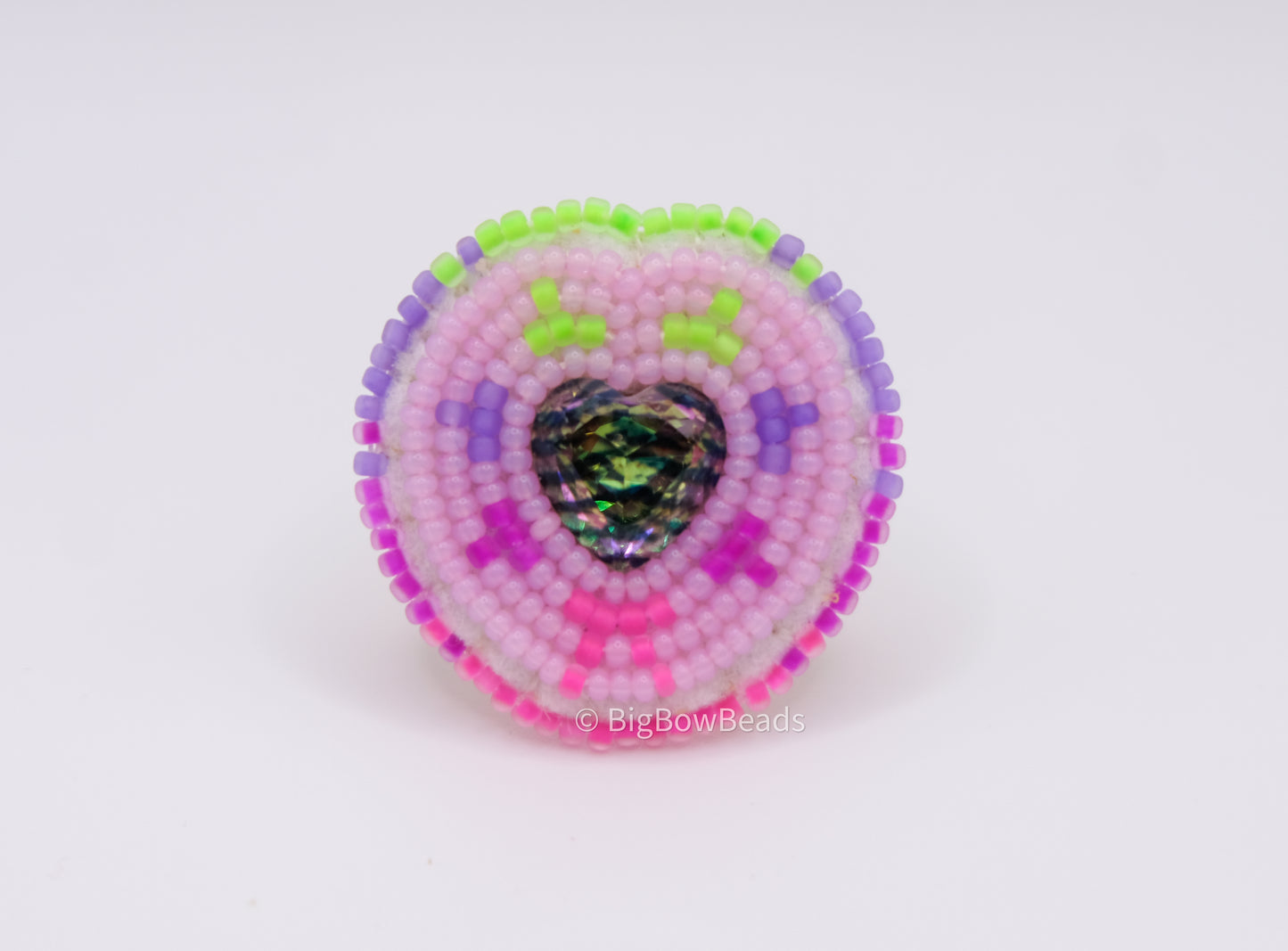 Animal Print Heart Ring