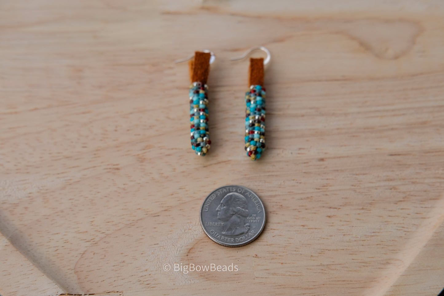 Picasso Yellow and Red Corn Earrings