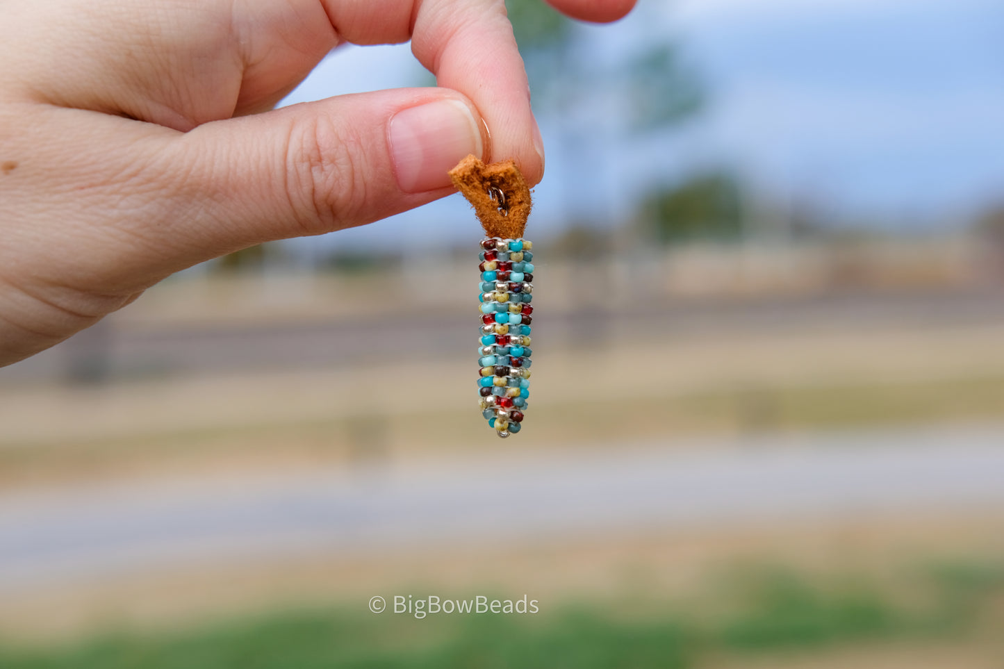 Picasso Yellow and Red Corn Earrings