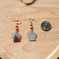 Santa Snow Globe Earrings