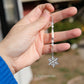 White Snowflake Stick Earrings