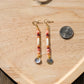 Rose Gold Stick Earrings