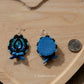 Blue Abalone Teardrop Earrings