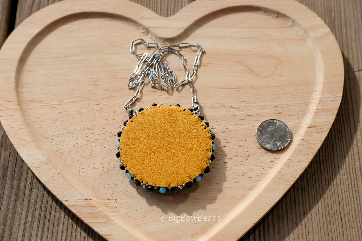 Blue Abalone Medallion