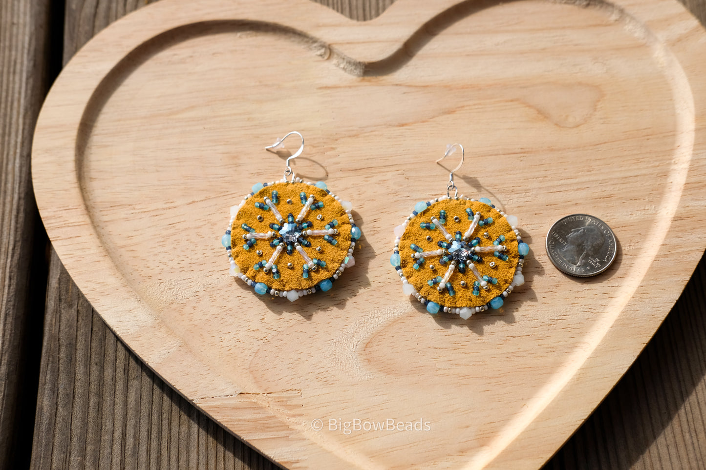 Blue Snowflake Earrings