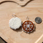 White Snowflake Earrings