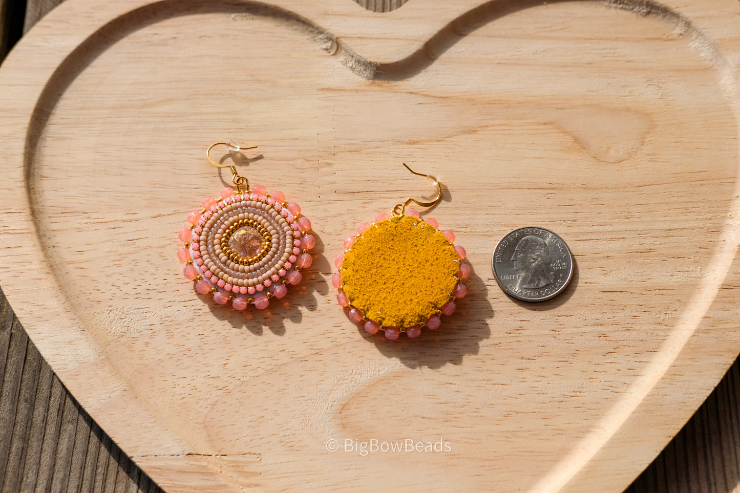 Icy Pink Square Earrings