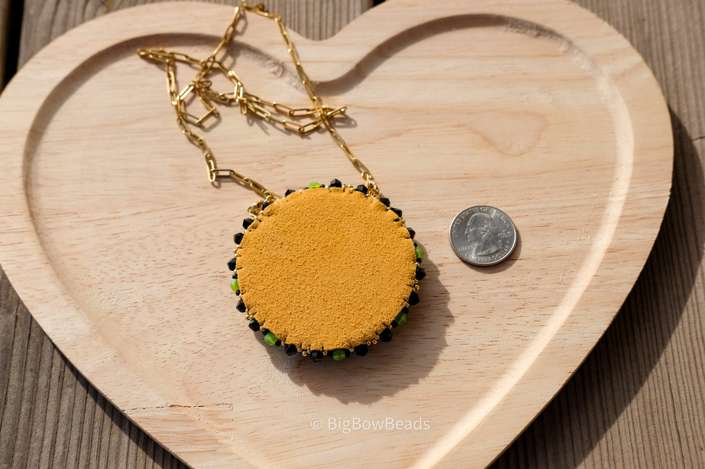 Green Abalone Medallion