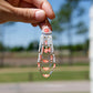 Orange Neon Flower Fringe Earrings