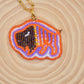 Orange and Purple Buffalo Necklace