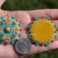 Summer Sunset Square Earrings