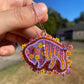 Purple Summer Buffalo Earrings