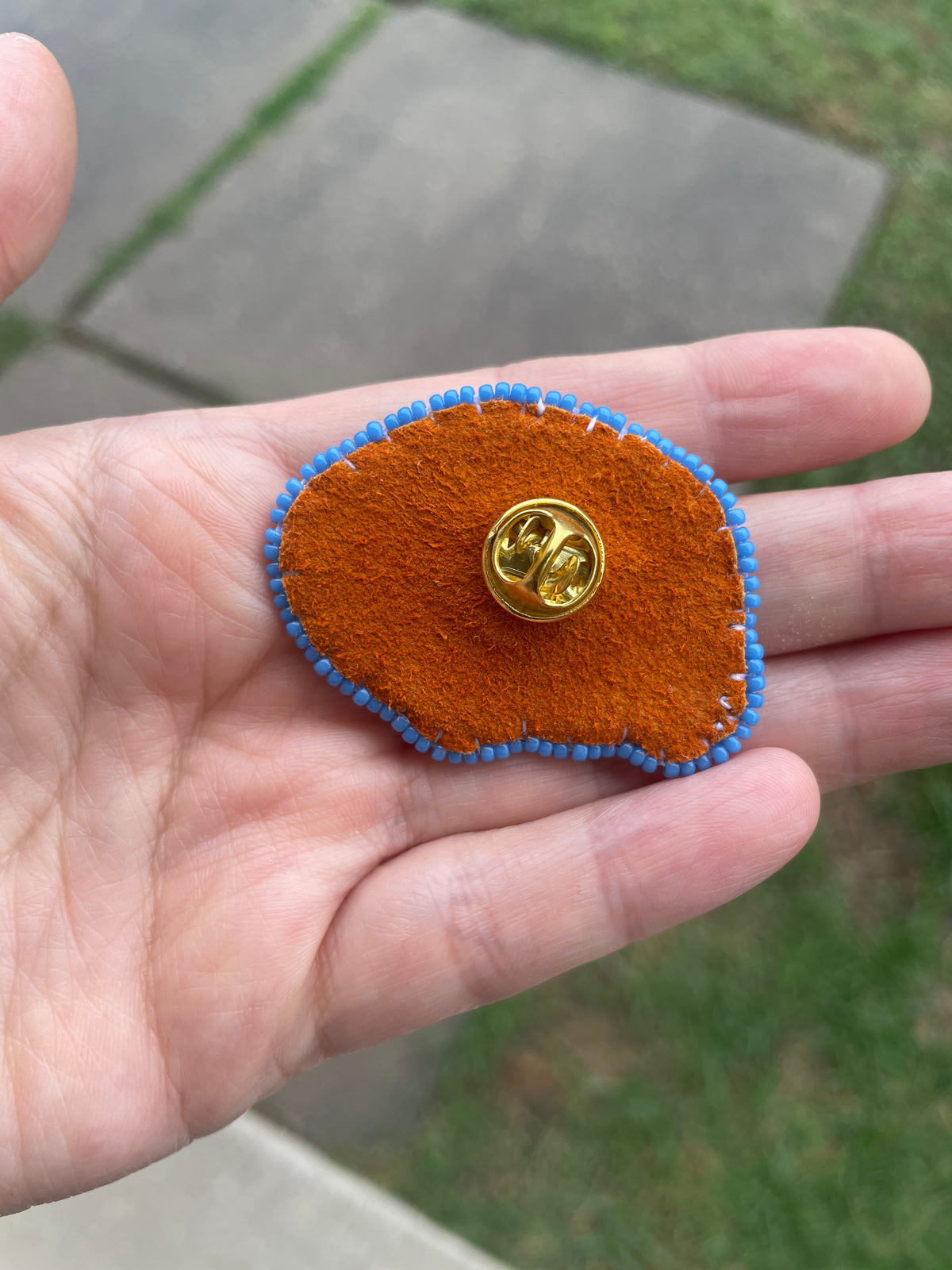 Thunder Buffalo Blue Jersey Pin