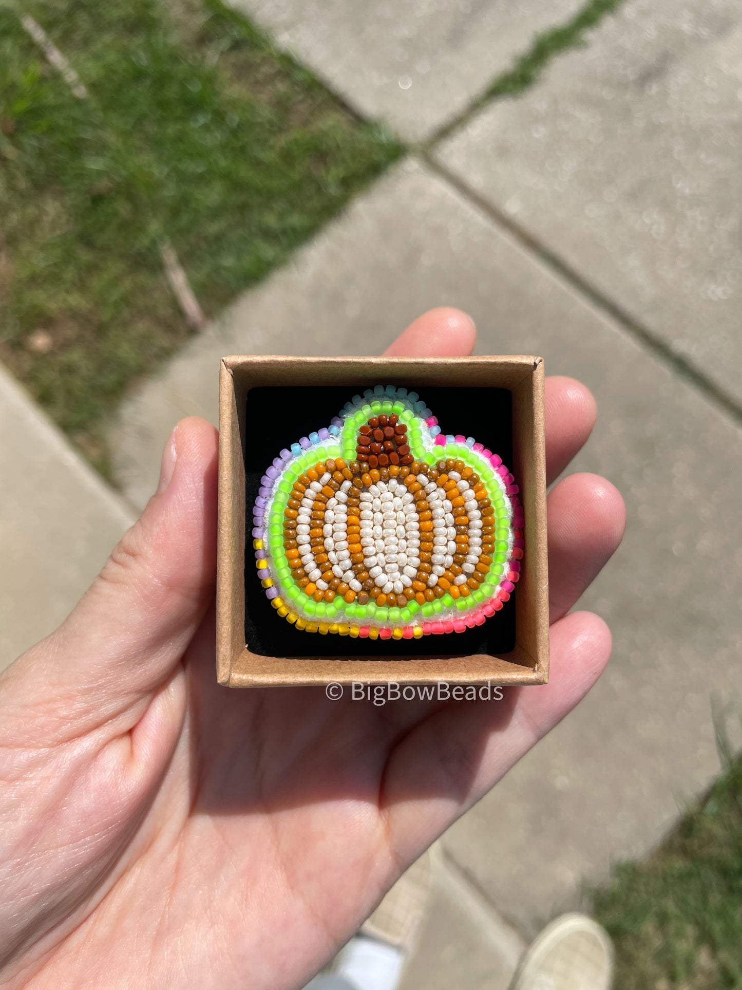 Neon Pumpkin Ring