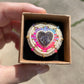 Neon Abalone Heart Ring