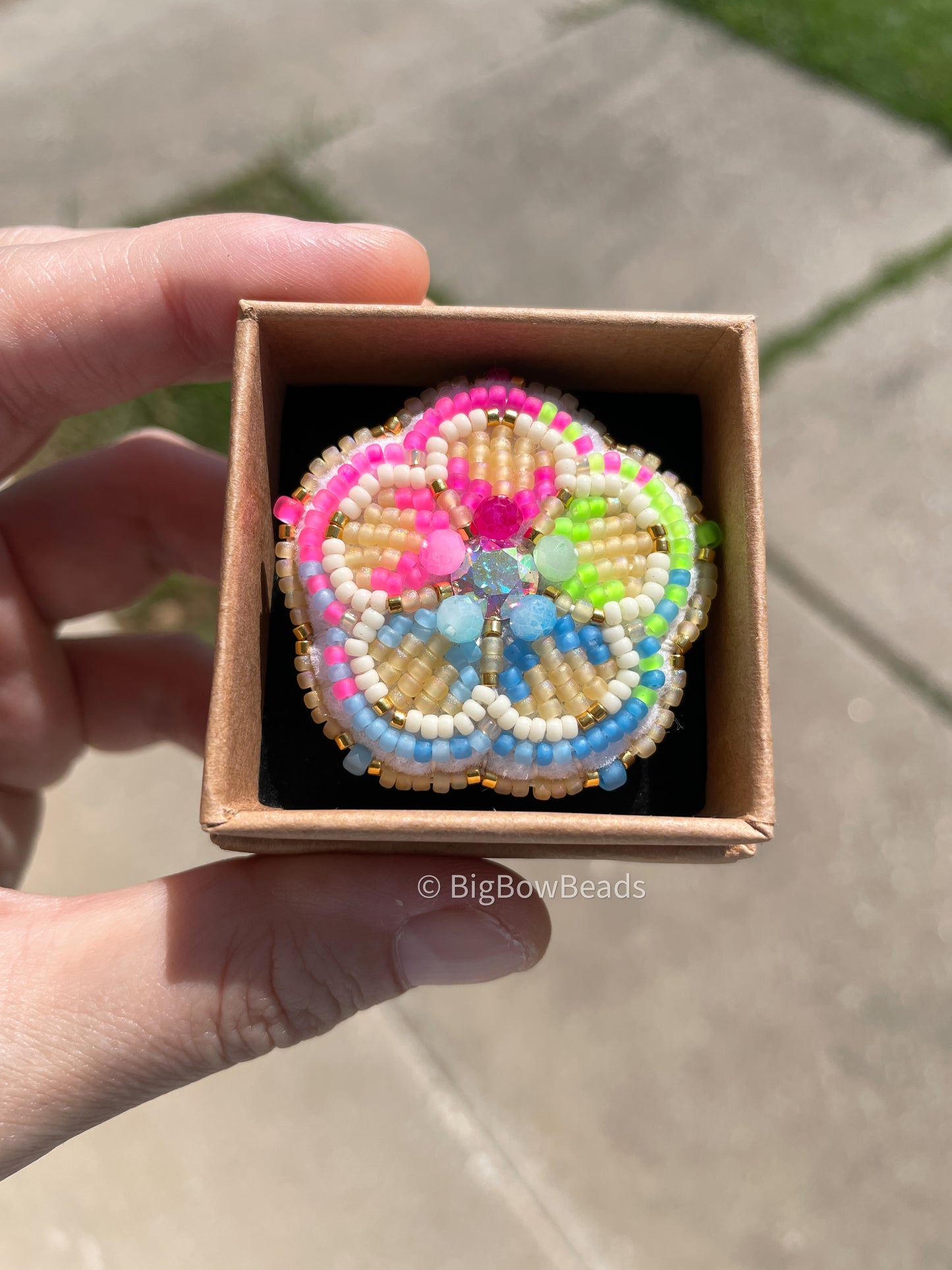 Neon Flower Ring