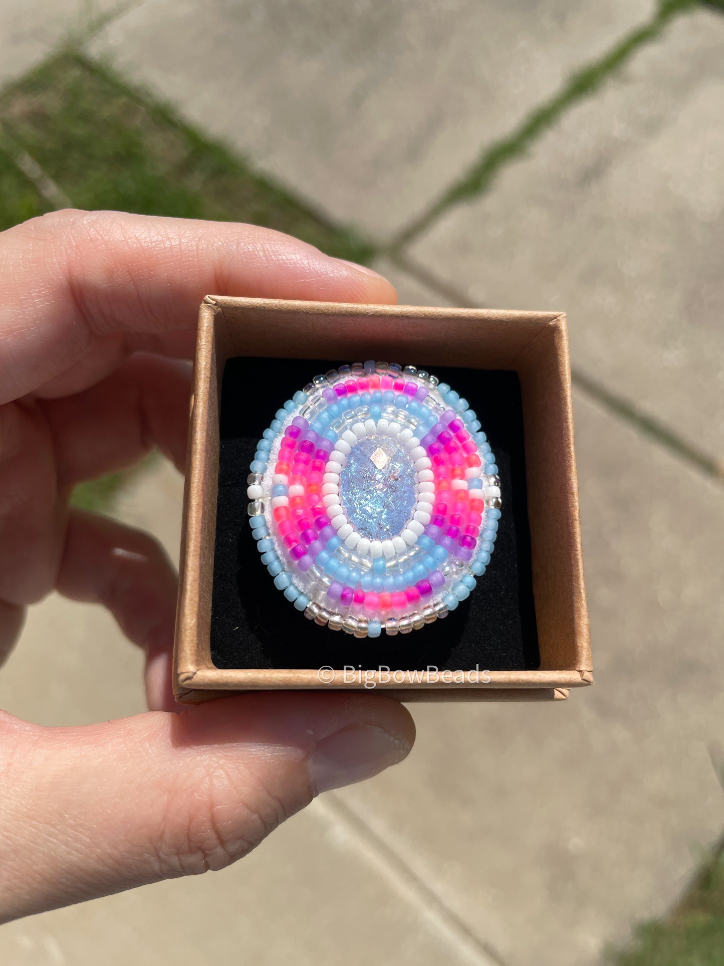 Neon Icy Blue Ring